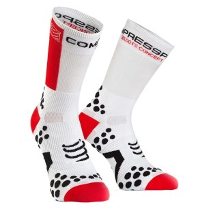 Compressport ProRacingSocks V2.1 Bike White Red