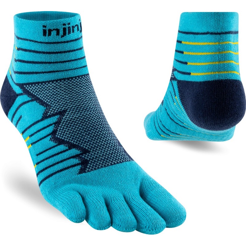 Injinji Ultra Run Mini-Crew Pacific Blue socks