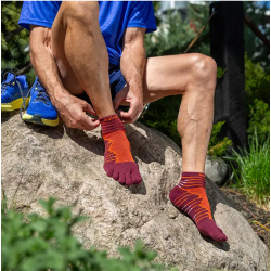 Injinji Ultra Run Mini-Crew Mahogany