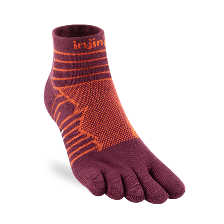 Injinji Ultra Run Mini-Crew Mahogany