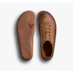 Vivobarefoot Sensus Moc Up Leather Dark Tan