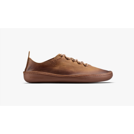 Vivobarefoot Sensus Moc Up Leather Dark Tan