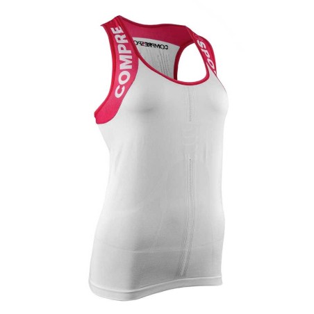 COMPRESSPORT SHIRT V2 TANK WOMAN WHITE COMPRESSPORT SHIRT V2 TANK WOMAN WHITE