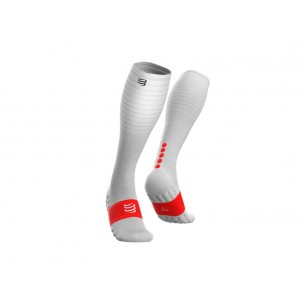 COMPRESSPORT FULL SOCKS OXYGEN WHITE